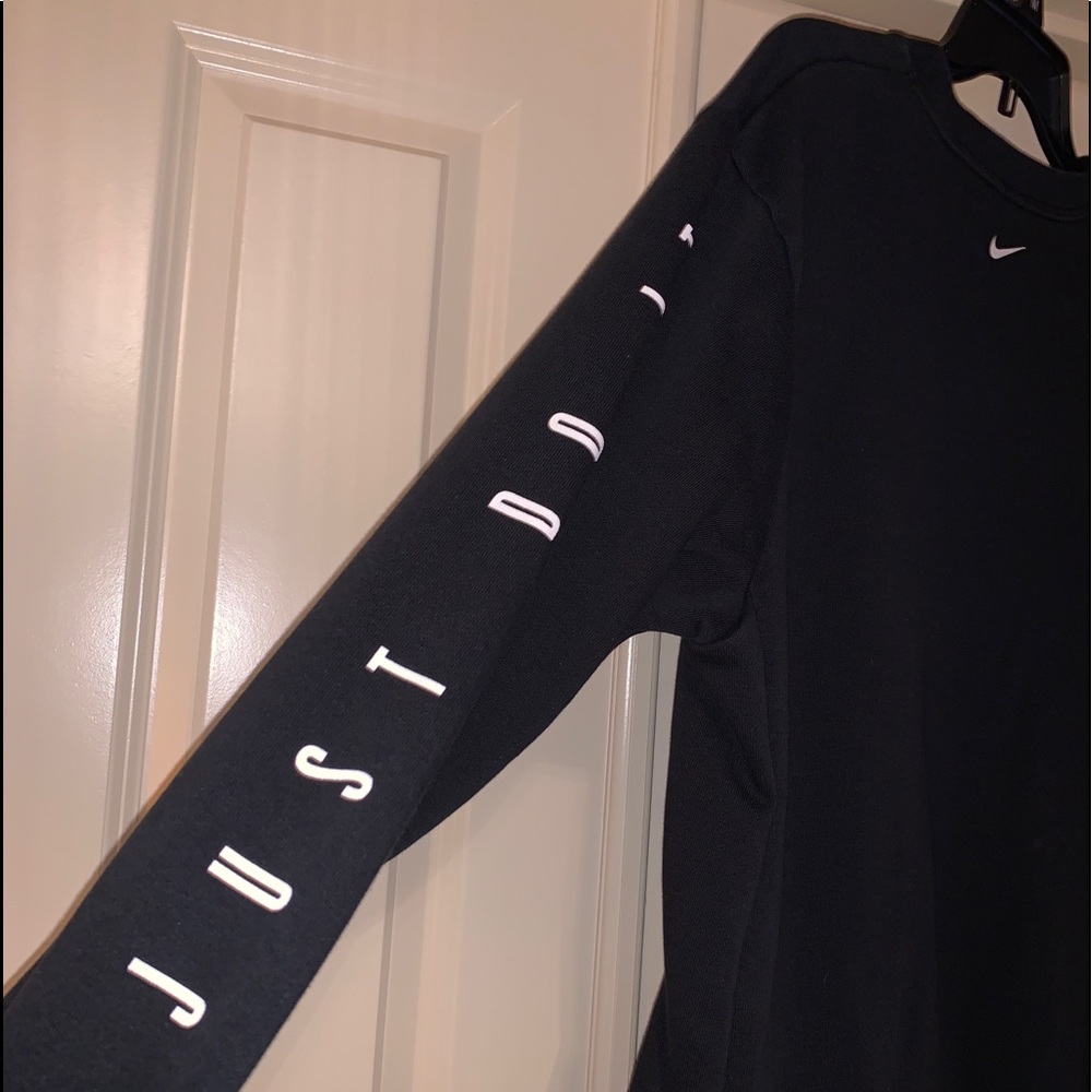 Nike black tunic style sweatshirt, large